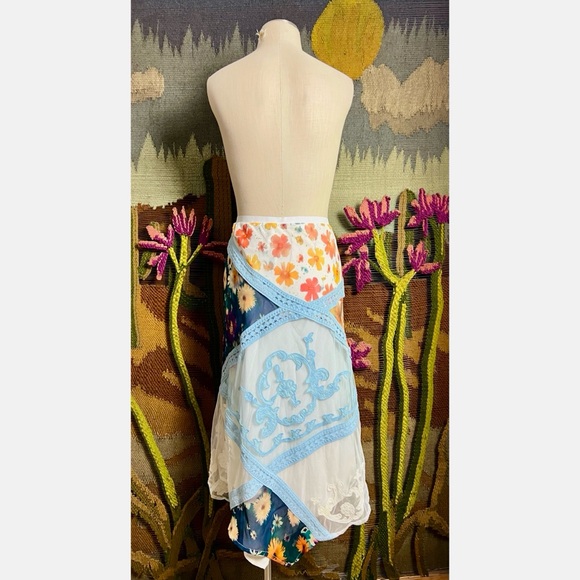 Anthropologie Printed Mermaid Maxi Skirt LP - Picture 3 of 16